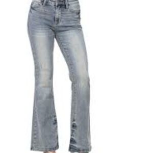 Amethyst Jeans Light Blue Flare Juniors Size 9